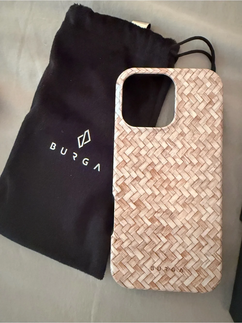 Burga Beige Woven Phone Case - iPhone 16 Pro
